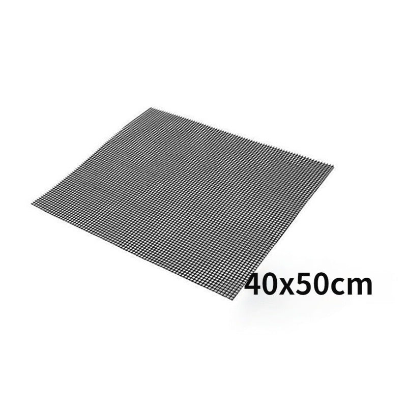 Non-stick Barbecue Mesh Mat Liner Reusable Heat Resistance Baking Net Color:Black Style:Barbecue Mat Package:1*Barbecue Mat Size:30x40cm/40x50cm Functions: Pad on the grill to prevent food from falling and adhesion How to Use: Clean fiTheWellBeing1-stick Barbecue Mesh Mat Liner Reusable Heat Resistance Baking Net PadCulinaryWellBeing