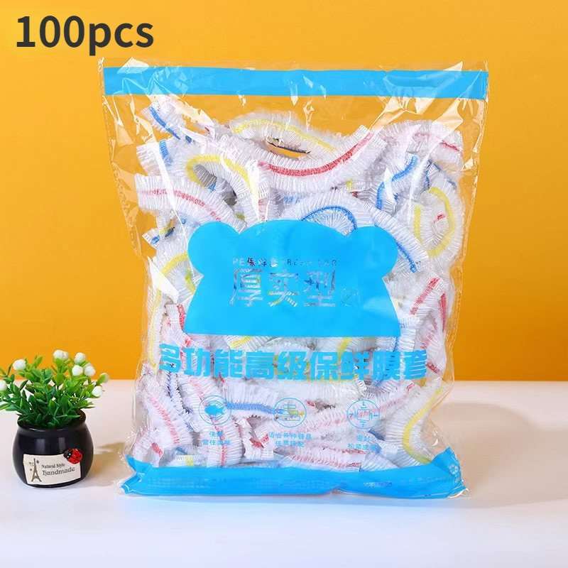 Colorful Saran Wrap Disposable Food Cover Food Grade Fruit Fresh-keeping Plastic Bag