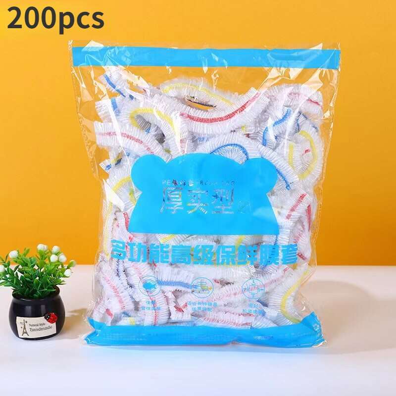Colorful Saran Wrap Disposable Food Cover Food Grade Fruit Fresh-keeping Plastic Bag