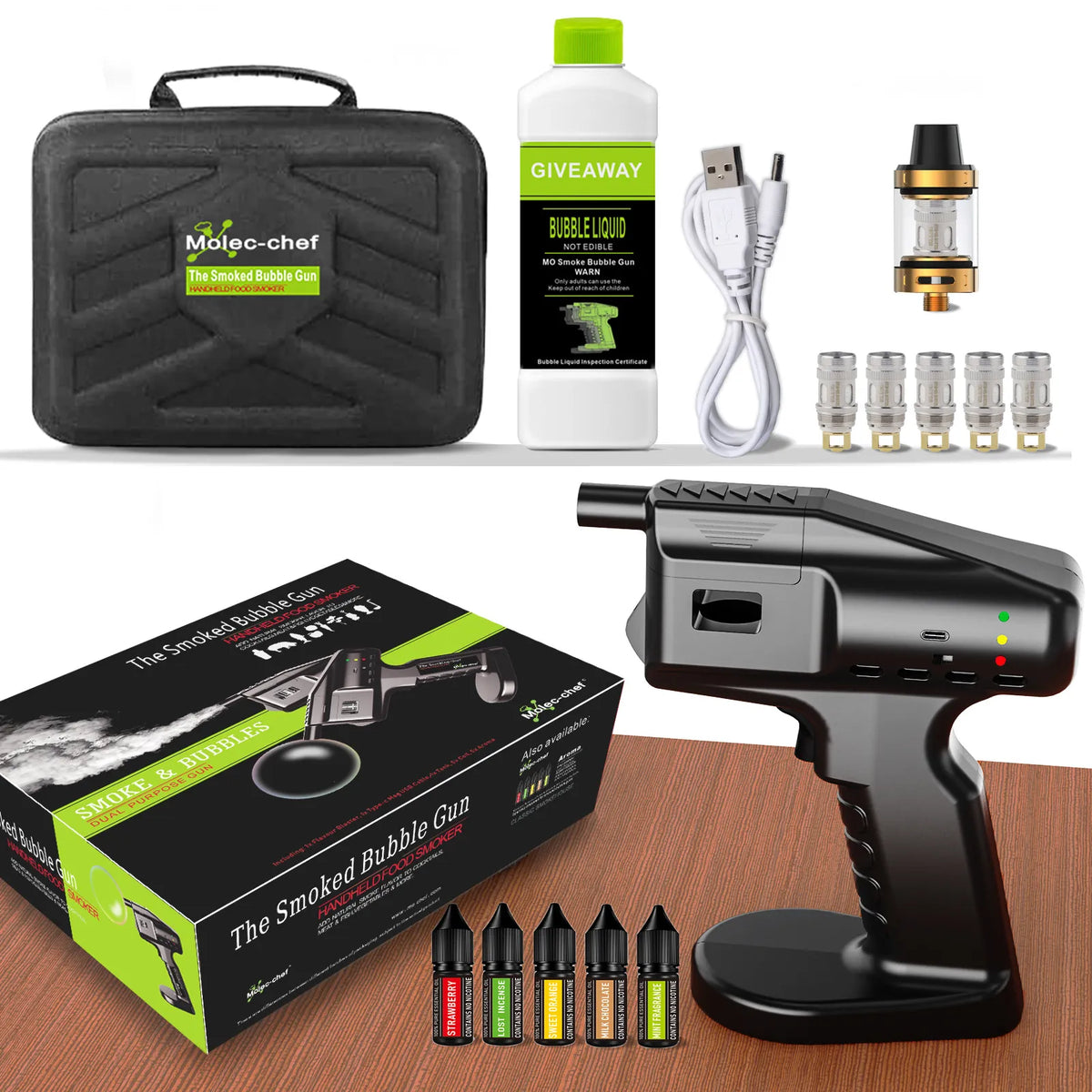 Smoking Flavor Blaster Cocktail Smoker Barman Bartender Kit - Culinarywellbeing