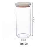 Sealed Ring Bottles Kitchen Storage Box Transparent Food Canister Keep Fresh New Clear Container - TheWellBeing1