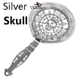 Skull And Mechanical Watch Bar Strainer Sprung Cocktail Strainer Stainless Steel Deluxe Strainer Bar Tools - TheWellBeing1