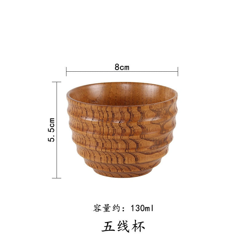 Wooden Big Belly Cups Handmade Jujube Wood Handle Cups Beer Tea Coffee Milk Water Cup Kitchen Bar Drinkware for Kitchen Bar 1PC - TheWellBeing1