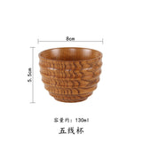 Wooden Big Belly Cups Handmade Jujube Wood Handle Cups Beer Tea Coffee Milk Water Cup Kitchen Bar Drinkware for Kitchen Bar 1PC - TheWellBeing1