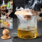 Wooden Cocktail Smoker Kit Whiskey Fruity Wood Chips - Culinarywellbeing