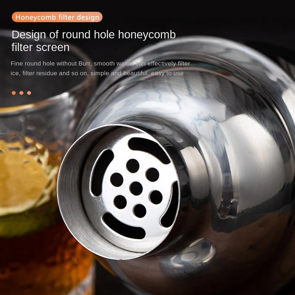 Stainless Steel Cocktail Shaker Set Mixer - Culinarywellbeing