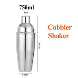 Stainless Steel Cocktail Shaker Set Mixer - Culinarywellbeing