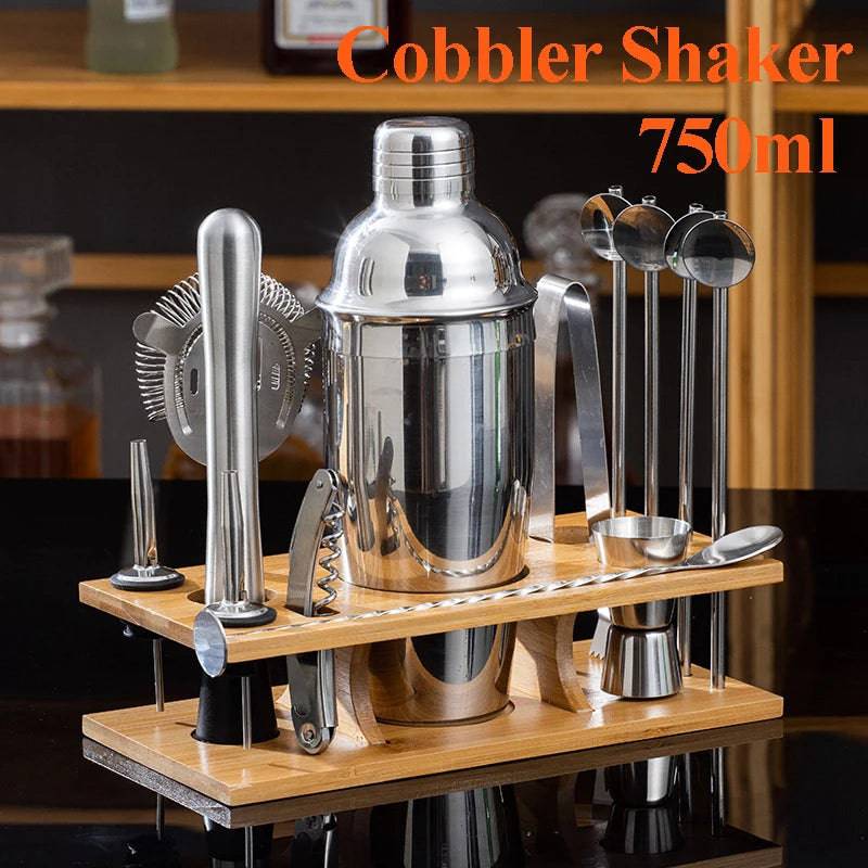 Stainless Steel Cocktail Shaker Set Mixer - Culinarywellbeing