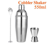 Stainless Steel Cocktail Shaker Set Mixer - Culinarywellbeing