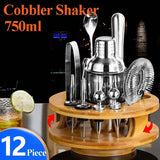 Stainless Steel Cocktail Shaker Set Mixer - Culinarywellbeing