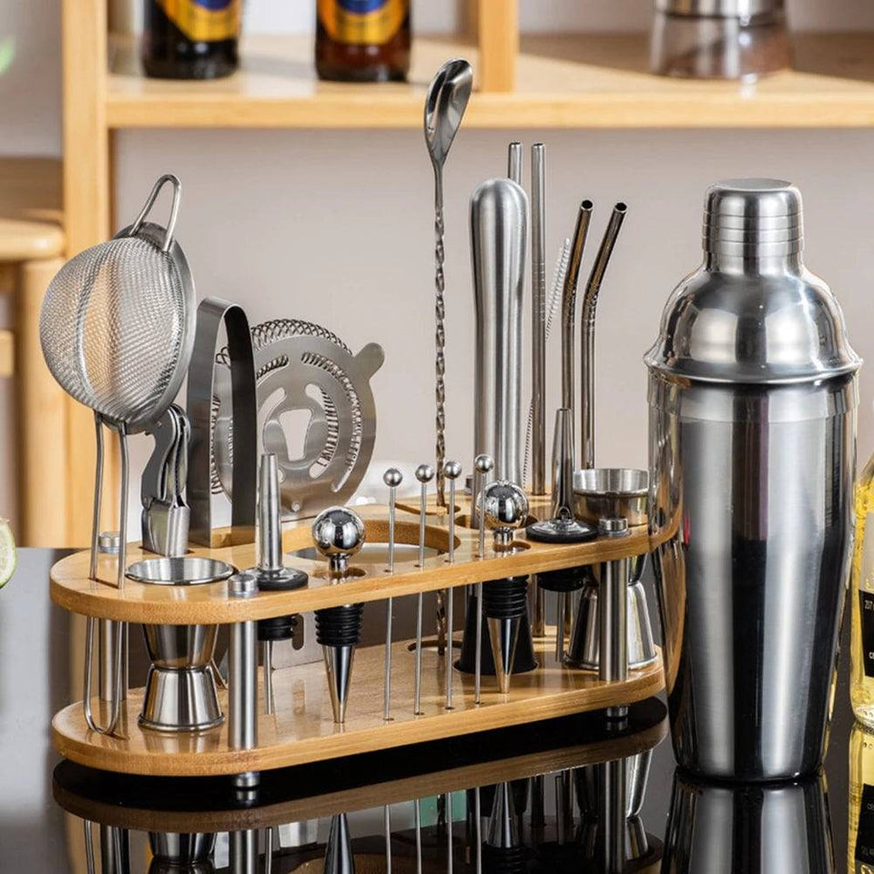 Stainless Steel Cocktail Shaker Set Mixer - Culinarywellbeing