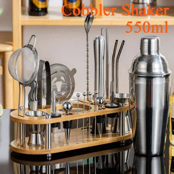 Stainless Steel Cocktail Shaker Set Mixer - Culinarywellbeing