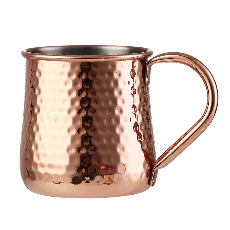 Stainless Steel Bartender Cocktail Cups Moscow Mule Mugs Hammer Point Bar Tools - Culinarywellbeing