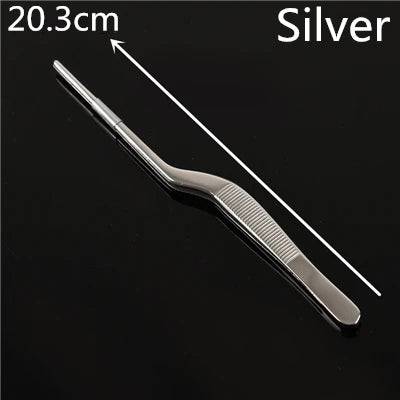 Cooking Medical Tweezers Stainless Steel Kitchen Seafood & bar Tweezer Food Tongs Tool Bar Accessory - Culinarywellbeing