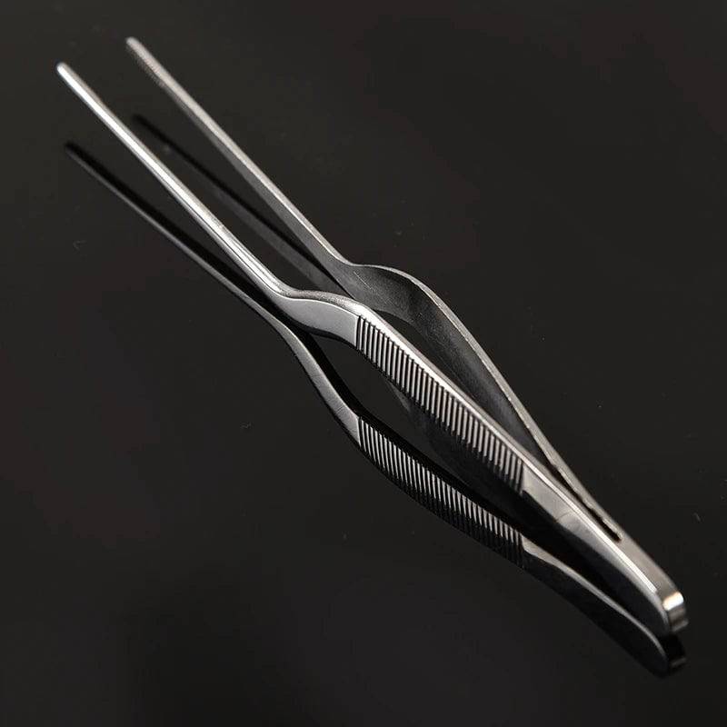 Cooking Medical Tweezers Stainless Steel Kitchen Seafood & bar Tweezer Food Tongs Tool Bar Accessory - Culinarywellbeing