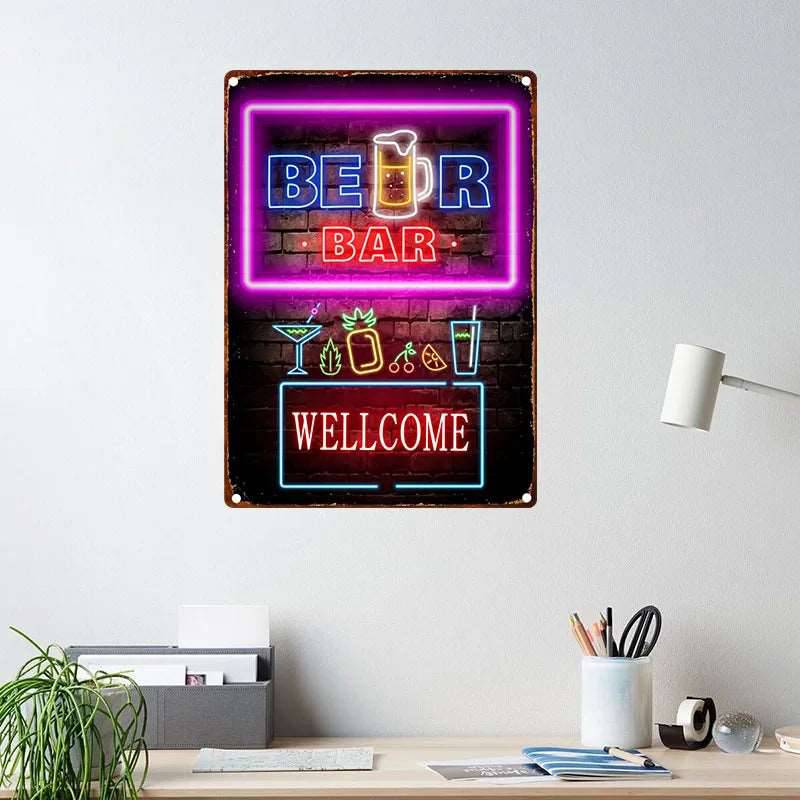 Decoration Metal Sign Tin Sign Tin Plates Wall Decor Room Decoration Retro Vintage - Culinarywellbeing