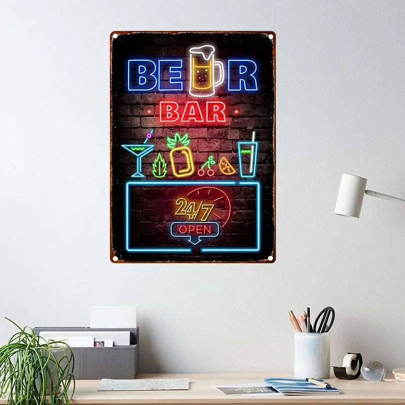 Decoration Metal Sign Tin Sign Tin Plates Wall Decor Room Decoration Retro Vintage - Culinarywellbeing