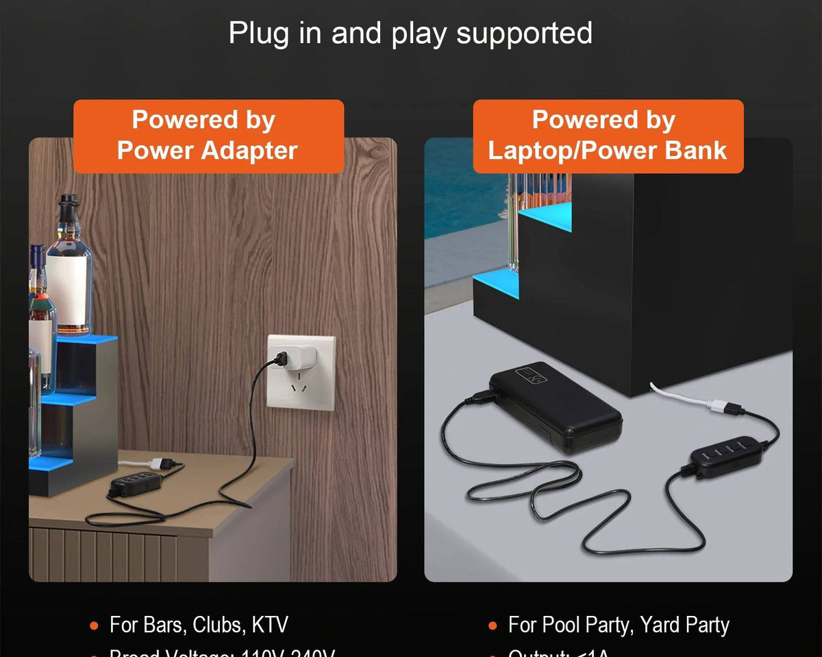 Multi-color Translucent Acrylic Bar Shelf with Remote App Control - Culinarywellbeing