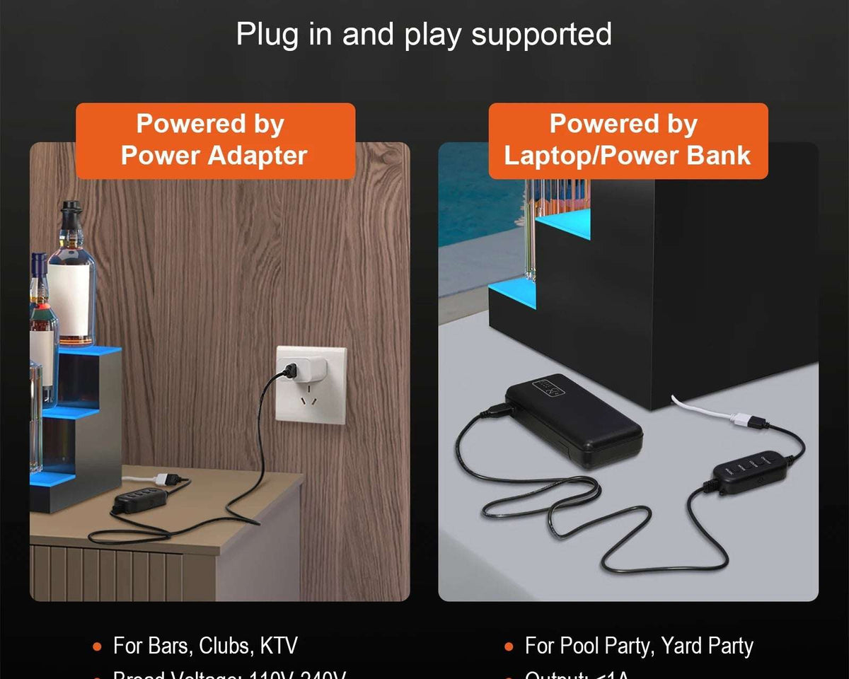Multi-color Translucent Acrylic Bar Shelf with Remote App Control - Culinarywellbeing