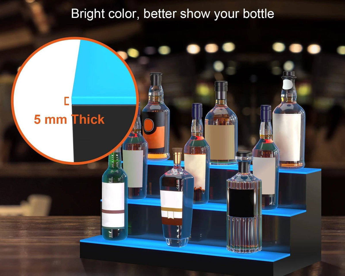 Multi-color Translucent Acrylic Bar Shelf with Remote App Control - Culinarywellbeing