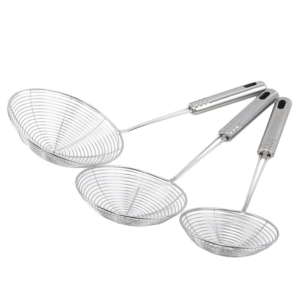 Professional Oval Skimmer – Fine Mesh Strainer for Frying & Cooking

