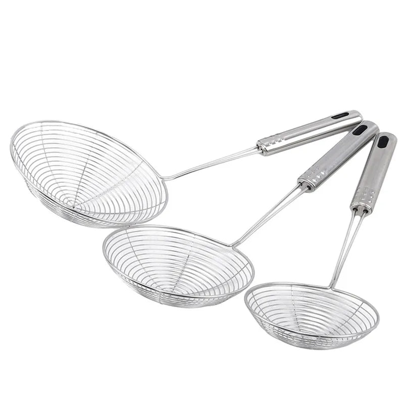 Professional Oval Skimmer – Fine Mesh Strainer for Frying & Cooking

