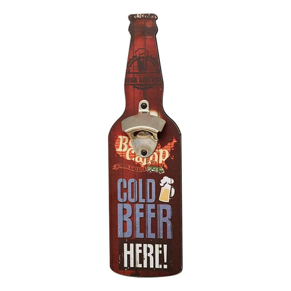 Bottle Opener For Bar Restaurant Shop Creative Hanging Wall Decoration Wooden Beer Bottle Opener Kitchen - Culinarywellbeing