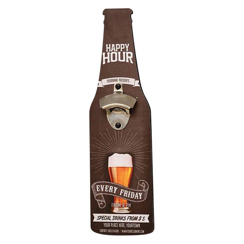 Bottle Opener For Bar Restaurant Shop Creative Hanging Wall Decoration Wooden Beer Bottle Opener Kitchen - Culinarywellbeing