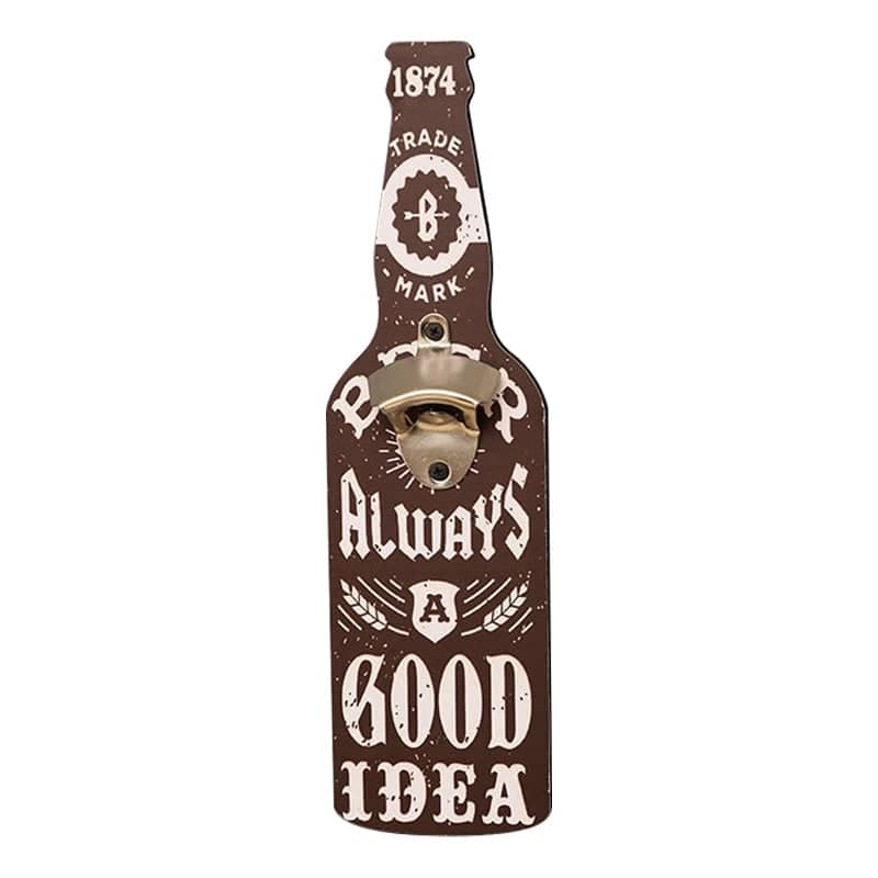 Bottle Opener For Bar Restaurant Shop Creative Hanging Wall Decoration Wooden Beer Bottle Opener Kitchen - Culinarywellbeing