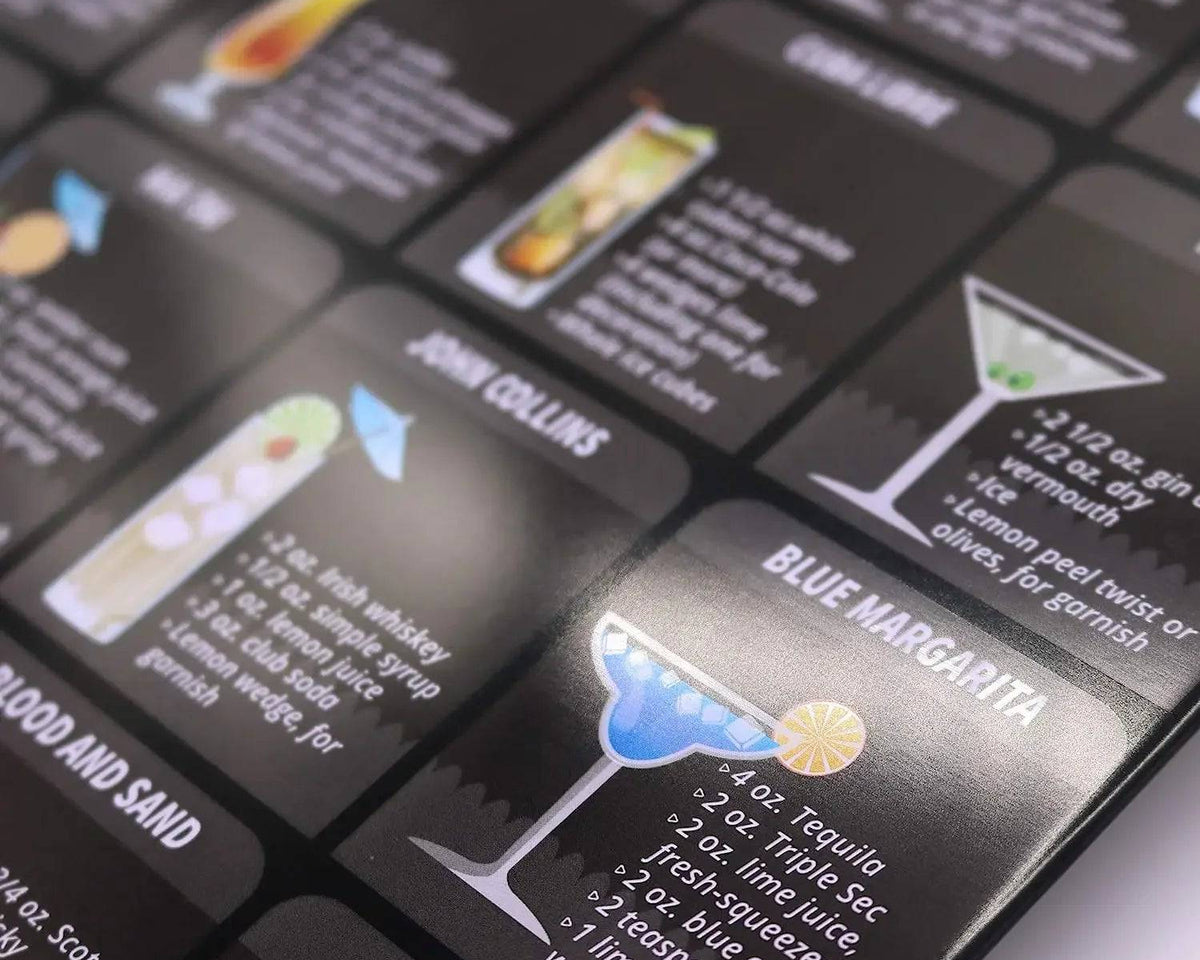 Metal Cafe Shots Mixology Tin Sign Cocktail Recipe Guide - Culinarywellbeing