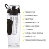 Water Fruit Bottle Bpa Free Plastic Sport Fruit Infuser Water Bottles with Infuser Juice Shaker Drink Bottle of Water - Culinarywellbeing