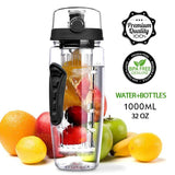 Water Fruit Bottle Bpa Free Plastic Sport Fruit Infuser Water Bottles with Infuser Juice Shaker Drink Bottle of Water - Culinarywellbeing