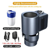 2-in-1 Smart Car Cooler & Warmer Cup for Coffee & Milk – Travel Mini Car Refrigerator - CulinaryWellBeing