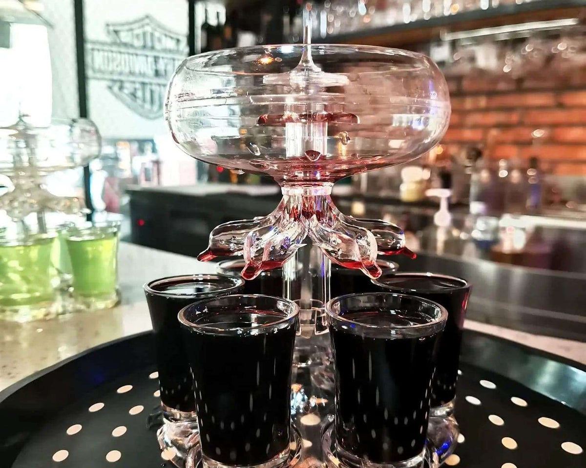 Party Drink Shot Dispenser with 6 Shot Glasses Set - Culinarywellbeing