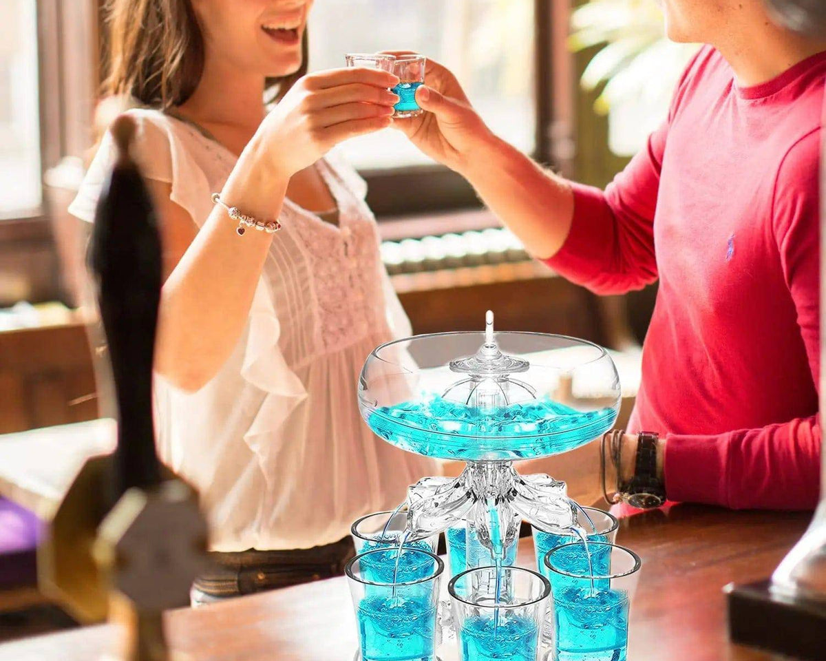 Party Drink Shot Dispenser with 6 Shot Glasses Set - Culinarywellbeing