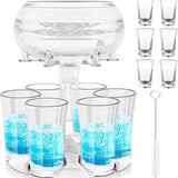 Party Drink Shot Dispenser with 6 Shot Glasses Set - Culinarywellbeing