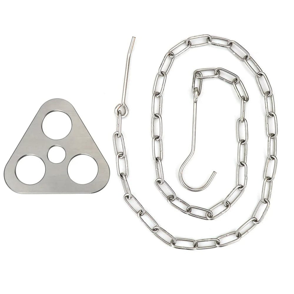 Stainless Steel Camping Tripod with Hanging Chain and Storage Bag - Culinarywellbeing