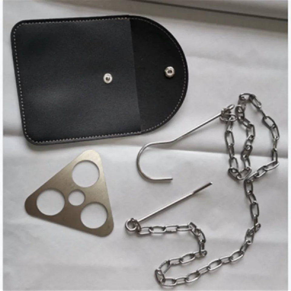 Stainless Steel Camping Tripod with Hanging Chain and Storage Bag - Culinarywellbeing