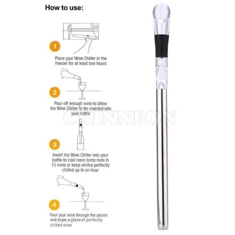 Stainless Steel Beer & wine Chiller Stick - Culinarywellbeing