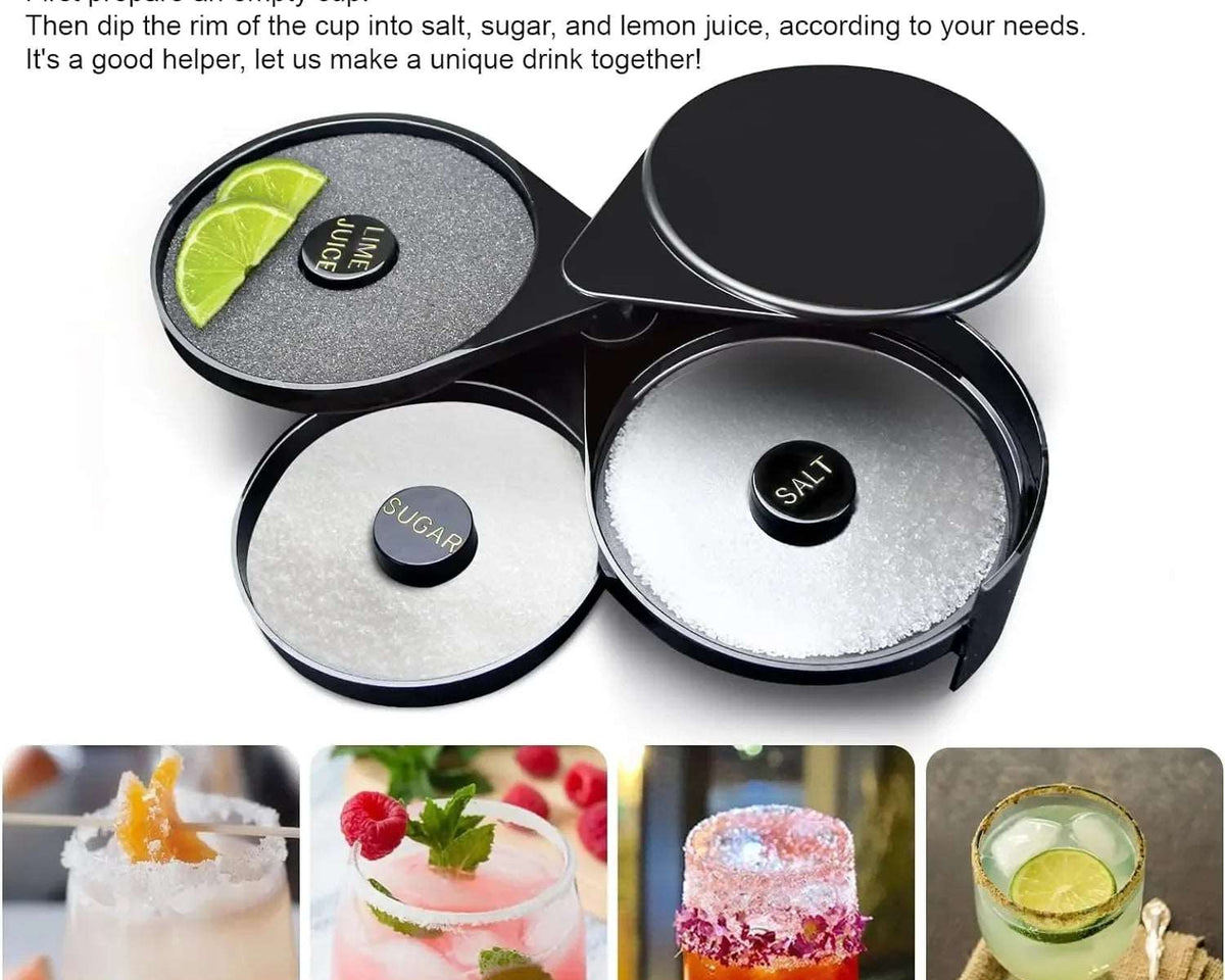 3-Layer Bar Glass Rimmed Cup Plastic Multi-functional Juice Cocktail Flavor Box - Culinarywellbeing