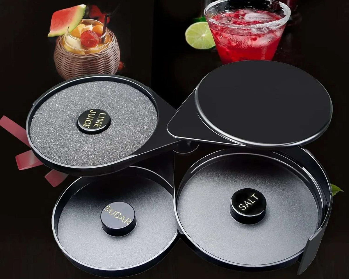 3-Layer Bar Glass Rimmed Cup Plastic Multi-functional Juice Cocktail Flavor Box - Culinarywellbeing