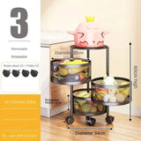 Multi-Functional Fruits Rotating Storage Rack - Culinarywellbeing