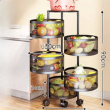 Multi-Functional Fruits Rotating Storage Rack - Culinarywellbeing