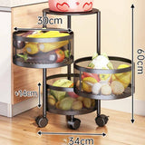 Multi-Functional Fruits Rotating Storage Rack - Culinarywellbeing