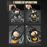 Efficient Stainless Steel Egg Opener & Separator – 2-in-1 Manual Egg Tool - CulinaryWellBeing