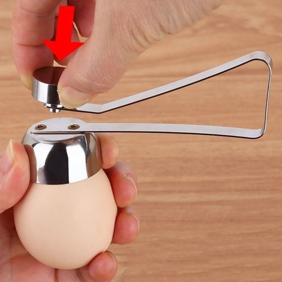 Efficient Stainless Steel Egg Opener & Separator – 2-in-1 Manual Egg Tool - CulinaryWellBeing