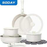 Ultimate Space-Saving Nonstick 15-Piece Cookware Set by Carote - CulinaryWellBeing