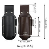 Versatile 3D Printed PU Leather Beer Holster - Portable Waist Bottle Holder for 12 Oz. Beverages - CulinaryWellBeing