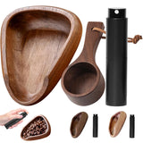 Wooden Barista Set - Coffee Dosing Cup & Spray Bottle for Perfect Brew

