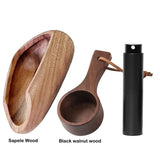 Wooden Barista Coffee Set - Dosing Cup, Spray Bottle & Spoon | Static-Reducing Tools for Espresso & Pour Over Brewing - CulinaryWellBeing